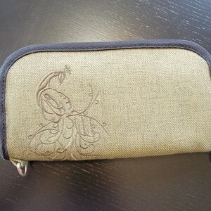 REI Embroidered peacock wallet